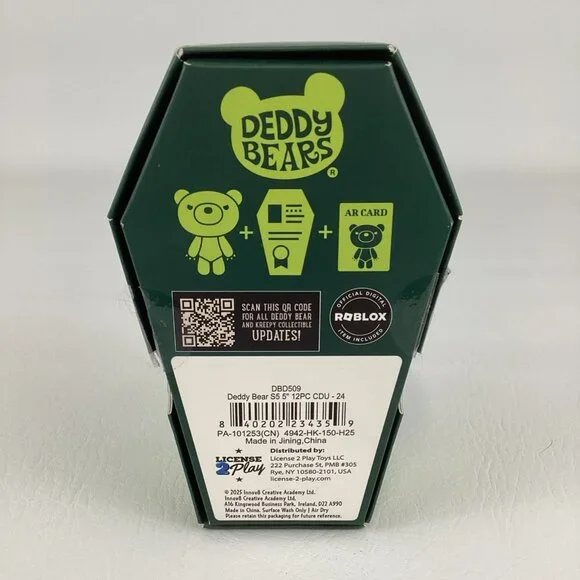 Deddy Bears Ex-Stink Series 5 Collectible Plush Stuffed Animal 5" Toy Coffin - Picture 4 of 9
